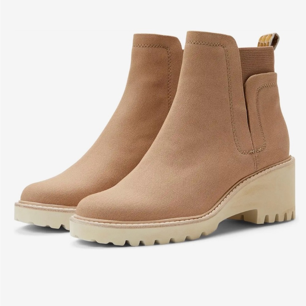 Tan Platform Ankle Boots - Picture 5 of 9